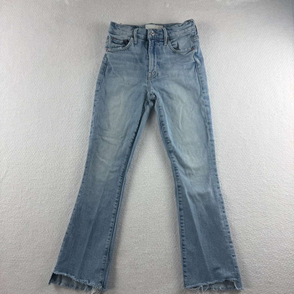 Mother Superior The Insider Crop Step Fray Jeans I Confess Light Wash 24